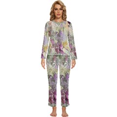 Background-105 Womens  Long Sleeve Lightweight Pajamas Set by nateshop