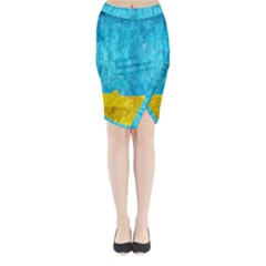 Background-107 Midi Wrap Pencil Skirt by nateshop