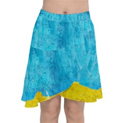 Background-107 Chiffon Wrap Front Skirt by nateshop