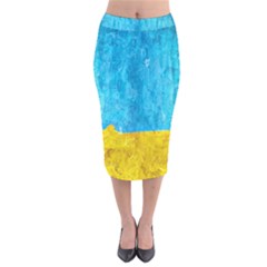 Background-107 Velvet Midi Pencil Skirt by nateshop