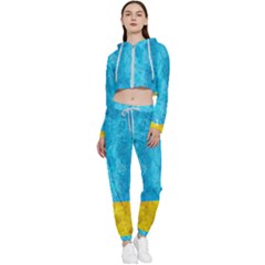 Background-107 Cropped Zip Up Lounge Set by nateshop