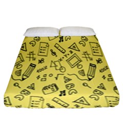 Back-to-school Fitted Sheet (king Size) by nateshop