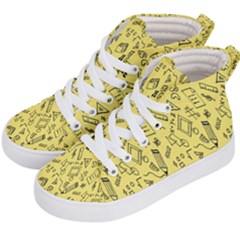 Back-to-school Kids  Hi-top Skate Sneakers by nateshop