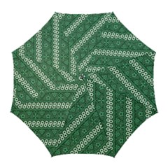 Batik-green Golf Umbrellas by nateshop