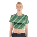 Batik-green Cotton Crop Top View1