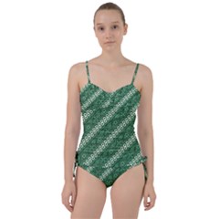 Batik-green Sweetheart Tankini Set by nateshop