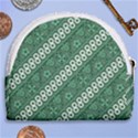 Batik-green Horseshoe Style Canvas Pouch View2