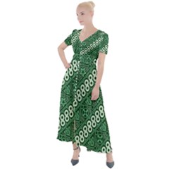 Batik-green Button Up Short Sleeve Maxi Dress by nateshop