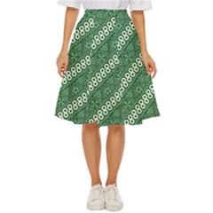 Batik-green Classic Short Skirt by nateshop