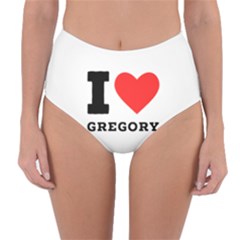 I Love Gregory Reversible High-waist Bikini Bottoms by ilovewhateva