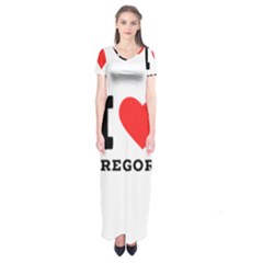 I Love Gregory Short Sleeve Maxi Dress by ilovewhateva