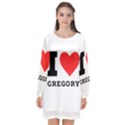 I love gregory Long Sleeve Chiffon Shift Dress  View1