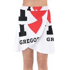 I Love Gregory Wrap Front Skirt by ilovewhateva