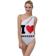 I Love Gregory To One Side Swimsuit by ilovewhateva