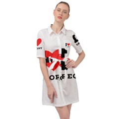 I Love Gregory Belted Shirt Dress by ilovewhateva