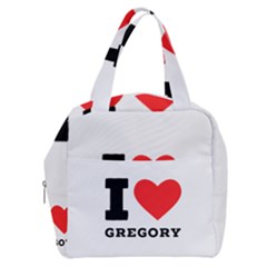 I Love Gregory Boxy Hand Bag by ilovewhateva