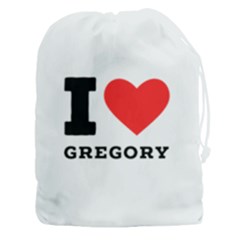 I Love Gregory Drawstring Pouch (3xl) by ilovewhateva