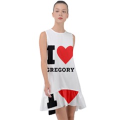 I Love Gregory Frill Swing Dress by ilovewhateva