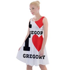 I Love Gregory Knee Length Skater Dress by ilovewhateva