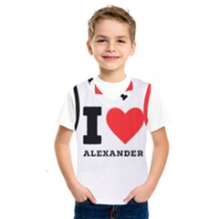 I Love Alexander Kids  Basketball Tank Top by ilovewhateva