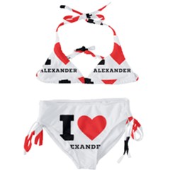 I Love Alexander Kids  Classic Bikini Set by ilovewhateva