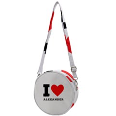 I Love Alexander Crossbody Circle Bag by ilovewhateva