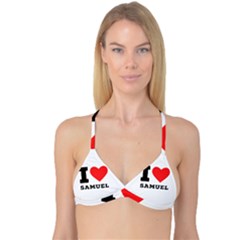 I Love Samuel Reversible Tri Bikini Top by ilovewhateva