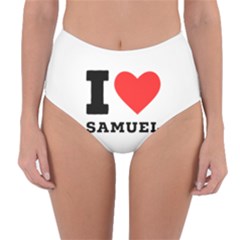 I Love Samuel Reversible High-waist Bikini Bottoms by ilovewhateva