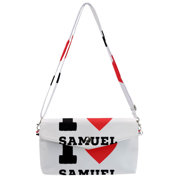 I love samuel Removable Strap Clutch Bag