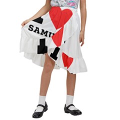 I Love Samuel Kids  Ruffle Flared Wrap Midi Skirt