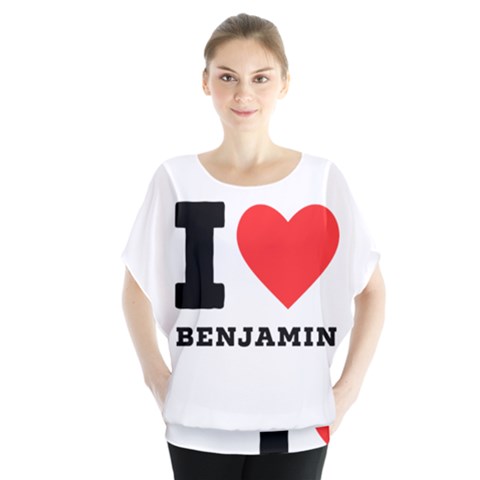 I Love Benjamin Batwing Chiffon Blouse by ilovewhateva