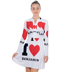 I Love Benjamin Long Sleeve Panel Dress by ilovewhateva