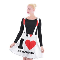 I Love Benjamin Suspender Skater Skirt by ilovewhateva