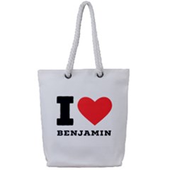 I Love Benjamin Full Print Rope Handle Tote (small) by ilovewhateva