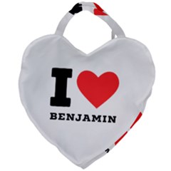 I Love Benjamin Giant Heart Shaped Tote by ilovewhateva