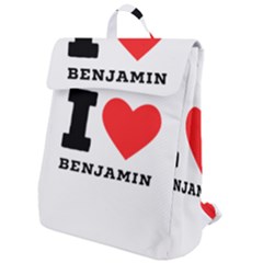 I Love Benjamin Flap Top Backpack by ilovewhateva