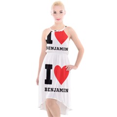 I Love Benjamin High-low Halter Chiffon Dress  by ilovewhateva