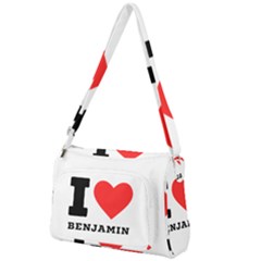 I Love Benjamin Front Pocket Crossbody Bag by ilovewhateva