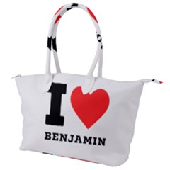 I Love Benjamin Canvas Shoulder Bag by ilovewhateva