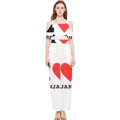 I Love Benjamin Draped Sleeveless Chiffon Jumpsuit by ilovewhateva