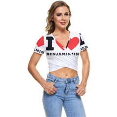 I Love Benjamin Short Sleeve Foldover Tee by ilovewhateva