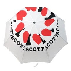 I Love Scott Folding Umbrellas by ilovewhateva