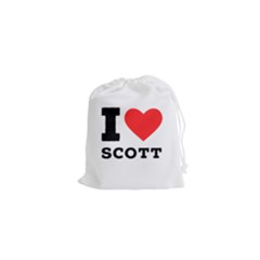 I Love Scott Drawstring Pouch (xs)