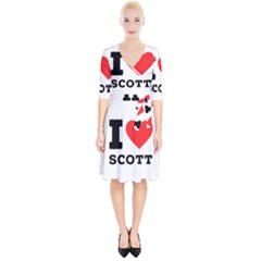 I Love Scott Wrap Up Cocktail Dress by ilovewhateva