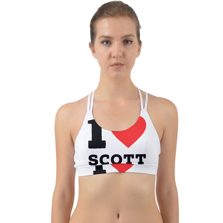 I love scott Back Web Sports Bra