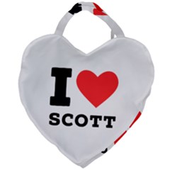 I Love Scott Giant Heart Shaped Tote by ilovewhateva