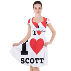 I Love Scott Cap Sleeve Midi Dress by ilovewhateva