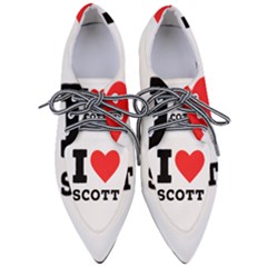 I Love Scott Pointed Oxford Shoes by ilovewhateva