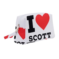 I Love Scott Wristlet Pouch Bag (medium) by ilovewhateva