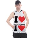 I love scott Men s Sleeveless Hoodie View1